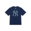 MLB Коллекция MONOGRAM New York Yankees SS24 Футболка Унисекс Темно-синий 3ATSM0343-50NYS