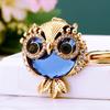 Очаровательный брелок для ключей с хрустальной совой, модный брелок для женщин, уникальный подарок-аксессуар