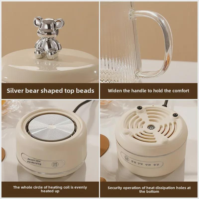 "Multi-functional Glass Tea Maker Kettle for Home and Office - Small Electric Flower Teapot Gift"