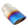 Stainless Steel Car Modified Exhaust Tip Muffler Pipe Rear Tail Throat Titanium Blue 62mm   2.4in
