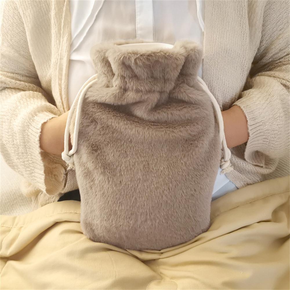 2L сумка для горячей воды защитный чехол плюшевый чехол для бутылки с водой толстые чехлы для бутылок зимняя сумка для воды грелка для рук и ног сумка для бутылки с водой