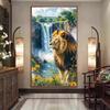 Large Size Mosaic DIY Full Diamond Painting Kits Art Wild Animal Lion Leopard Embroidery Cross Stitch Rhinestones
