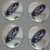 Stylish 4pcs 56mm Auto Car Wheel Center Cap Emblem Decal Sticker For Ford Black And Blue