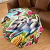 1PC cat flowers Automatic Open/Close Umbrella with Windproof, 8-Rib Sturdy Canopy, Durable Ribs, Fashionable Design, Outdoor Accessory, Fun Prin, Holi