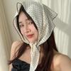 Тонкая повязка в горошек Летние аксессуары для волос Маленький платок Мягкая защита от солнца Для отпуска Пикника