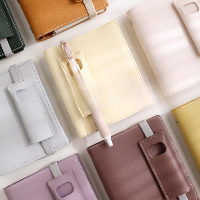 Карманный органайзер M5, дневник, блокнот, ПУ кожа, на кольцах, мини, пустые страницы в клетку, ежедневник для записей