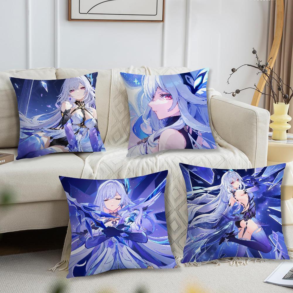ИГРА skirk genshin наволочка Удобная мягкая наволочка для дивана, гостиной, домашнего офиса, декор, защитные чехлы