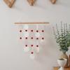 Handmade Natural Seashell Wind Chime, Retro Rope Knot & Wooden Ring, Clear Tinkling Sound, Coastal Hanging Decor for Window Guesthouse Kids Room