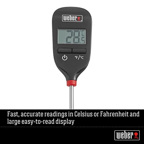 Weber BBQ Stove, BBQ Grill with Easy-to-Read Digital Dial and Instant Thermometer [Official Japanese Product] 6750