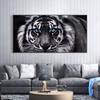 Modern Prints Canvas Art Black and White Tiger Head Painting Wall Art Posters Animal Art Picture Cuadros For Home Decor