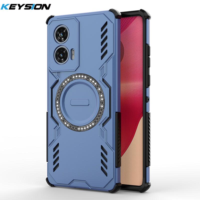 KEYSION Полый чехол для отвода тепла для Motorola Edge 50 5G 50 Neo Магнитное охлаждение Ударопрочный чехол для телефона для Edge 50 Fusion