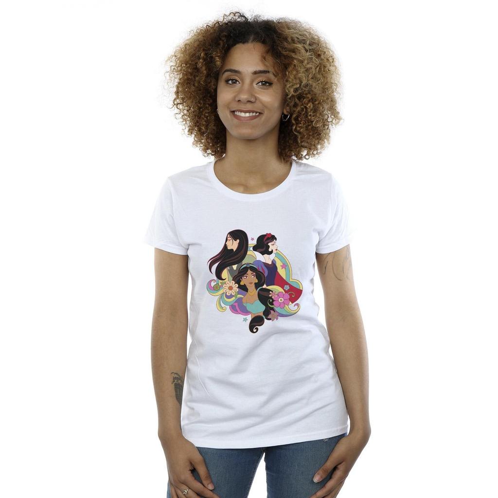 Disney Womens/Ladies Princess Mulan Jasmine Snow White Cotton T-Shirt