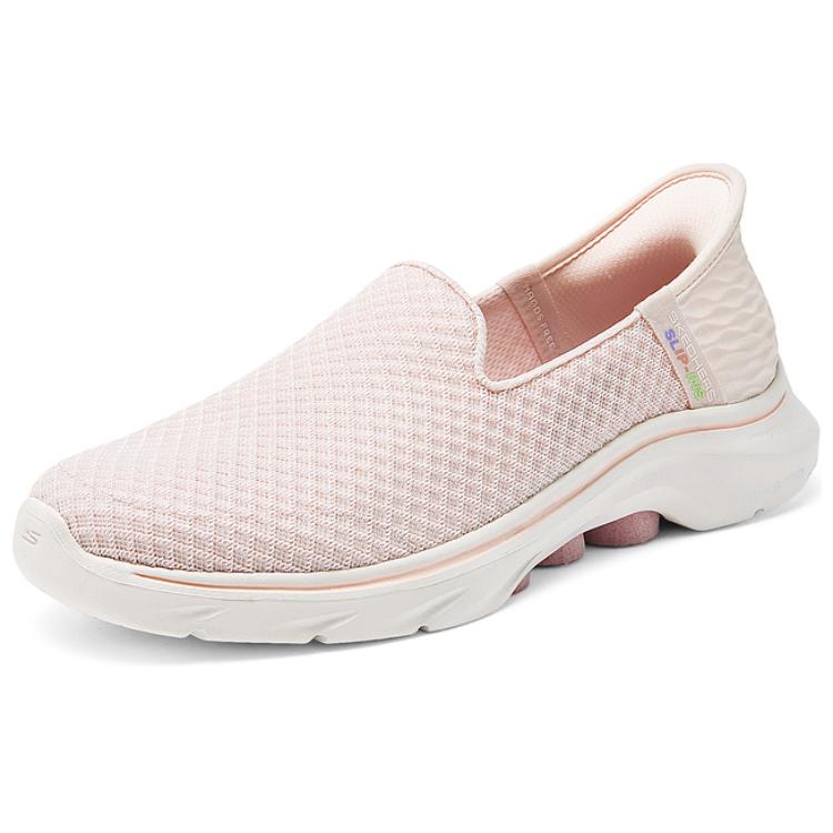 Skechers Go Walk Fashion Универсальные Низкие Повседневные Кроссовки Женские кроссовки Светло-Розовые 125228-LTPK