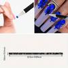 8-piece Diamond Drawing Pen Rhinestone Picker Pencil Set Self-adhesive Nail Point Crayon with Sharpener 5D Crystal Gem Picker Tool DIY Nail Accessorie