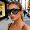 Роскошные Панк Очки Солнцезащитные Очки Женские Роскошный Бренд Дизайнерские Мужские Авиаторы UV400 Смелая Рамка Качественные Винтажные Очки