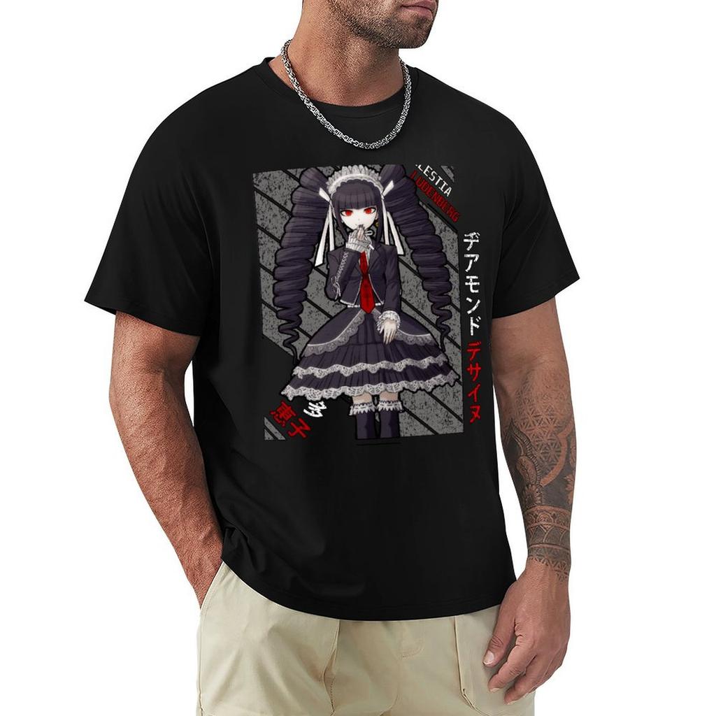 Celestia Ludenberg - DanganRonpa T-Shirt cotton man t-shirts tees vintage anime shirt plain white t shirts men