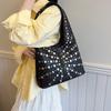 Bag 2025 New European and American Fashion Rivet Punk Style Handbag Women's Casual Shoulder Underarm Bag Tide