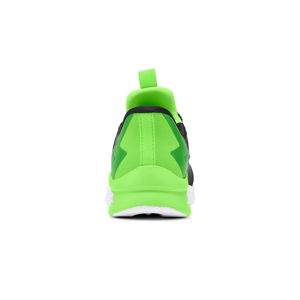 Skechers Детские кроссовки Microspec Max из дышащей синтетической кожи, без шнуровки, детские кроссовки, черные с зеленым, 403890L-BKLM
