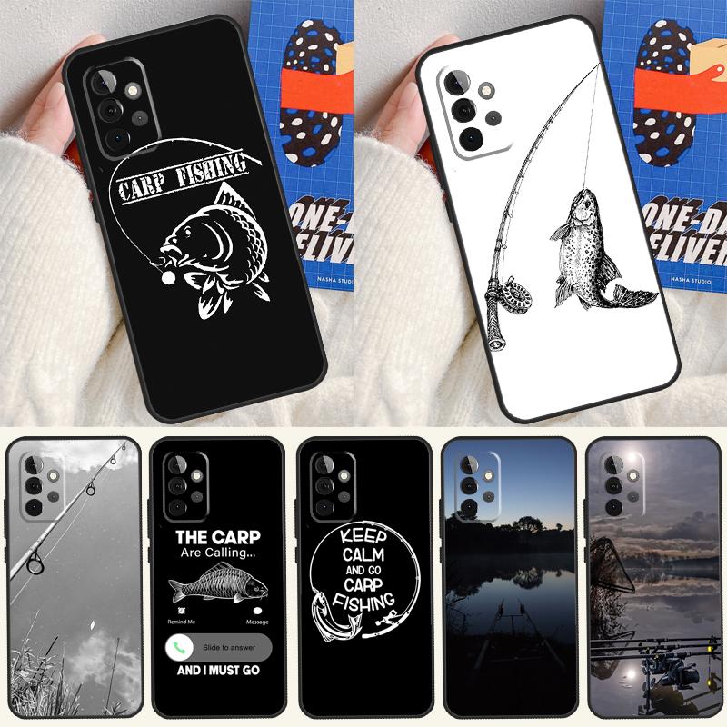Удочка для ловли карпа Чехол для телефона Samsung Galaxy A55 A35 A15 A54 A34 A14 A53 A33 A13 A05 A06 A16 A22 A32 A52