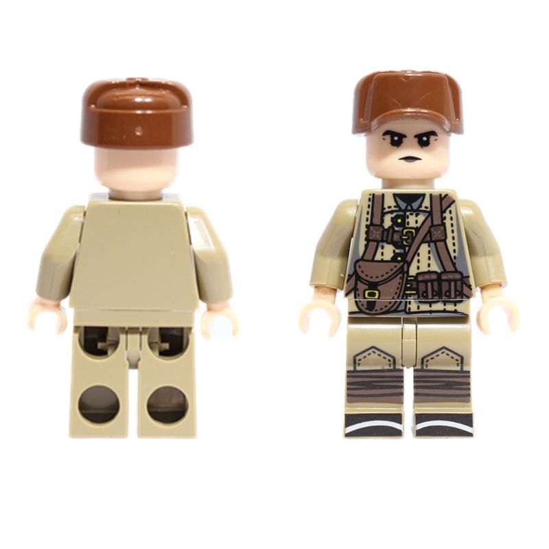 Военные WW2 армейские солдаты, минифигурки разных стран, строительный блок, кирпич, подарок на Рождество и день рождения для мальчиков, детей