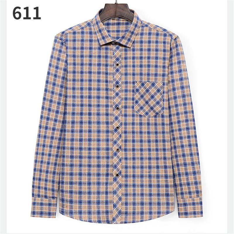 Мужская рубашка с длинным рукавом в клетку, модная повседневная рубашка, мужские корейские весенне-осенние матовые универсальные клетчатые рубашки