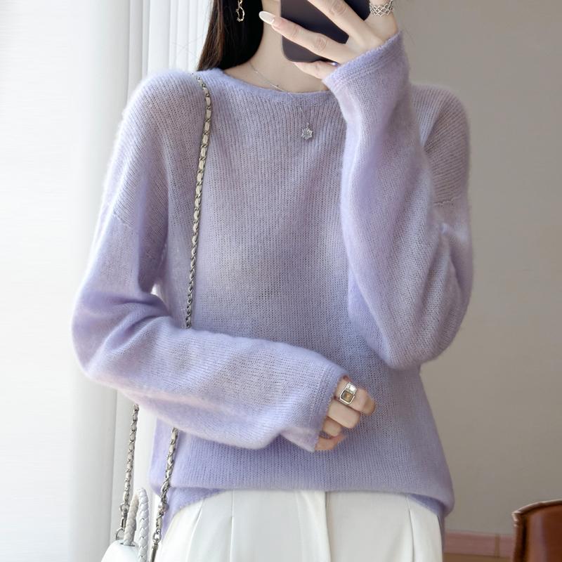 Женский кашемировый свитер Qinghe кашемир 30% кашемир 70% шерсть осенне-зимний пуловер теплый и модный