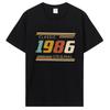 Funny Vintage 1986 T Shirts Summer Style Graphic Cotton Tshirt Streetwear Birthday Gifts T-shirt Unisex Clothing Oversized