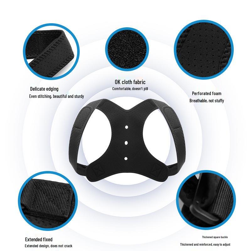 Унисекс Регулируемый Дышащий Корректор Осанки для Поддержки Сутулости