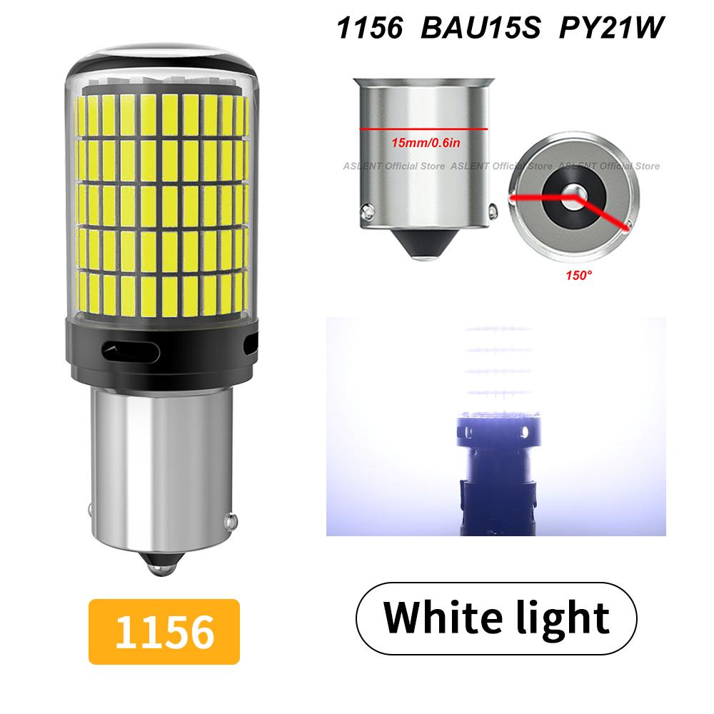 2pcs 3157 P27/7W T25 7440 W21W T20 W21/5W 7443 P21/5W P21W BA15S PY21W BAU15S LED Bulbs 3600LM 4014 150SMD Turn Signal Light Bulbs 7