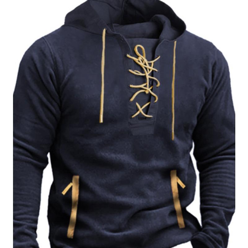 Мужская толстовка с капюшоном на шнурке и карманом на молнии, тактическая, большого размера, повседневная толстовка