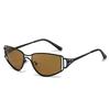 New Personality Spice Girls Sunglasses Female YK Hollow Metal Sunglasses Bouncing and Riding Cat's Eye