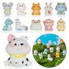 New Year Garden Ornament Statues DIY Micro Landscaping Figurine Tiger Miniature Zodiac