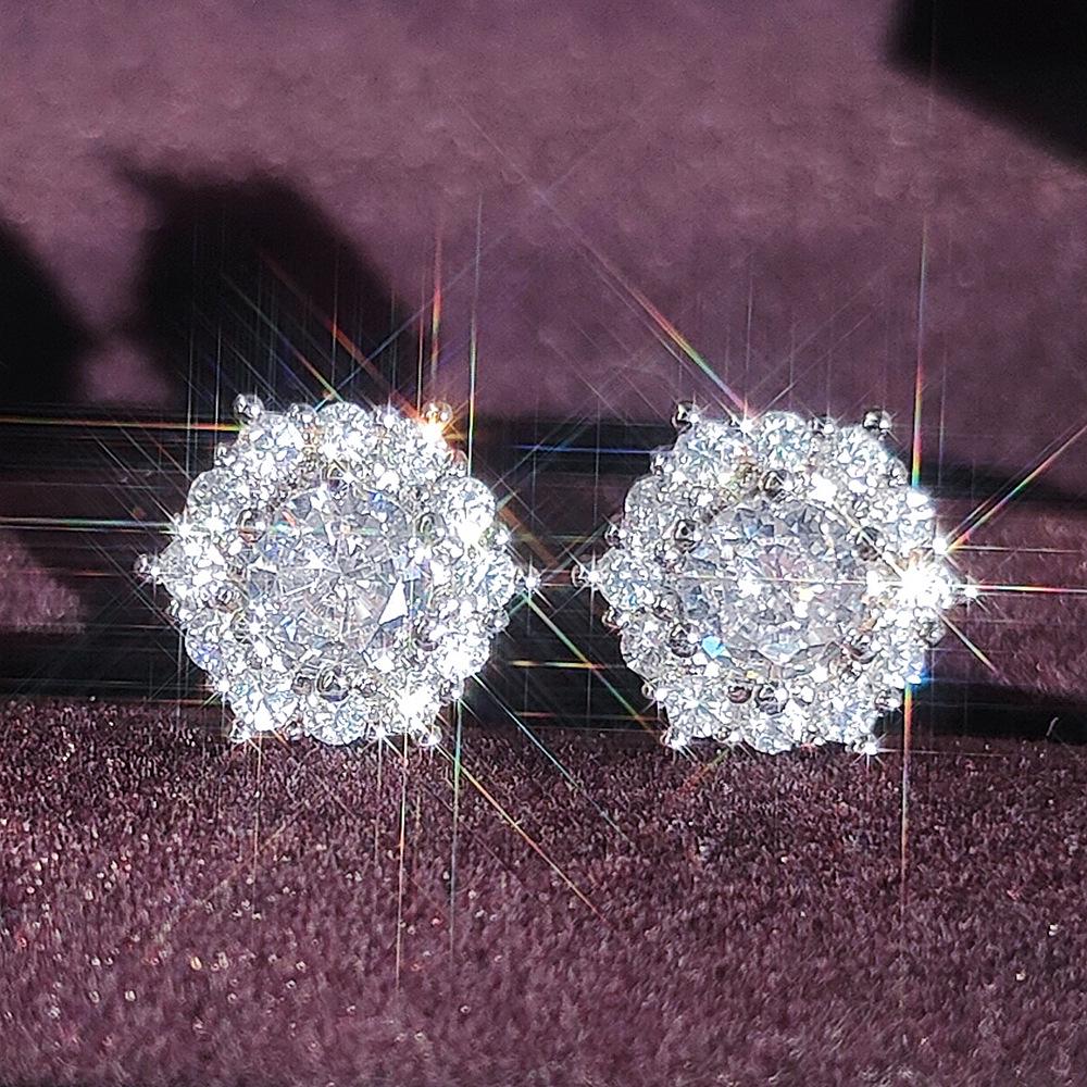 Элегантные квадратные бриллиантовые серьги Daixi для женщин – стильные и супер блестящие