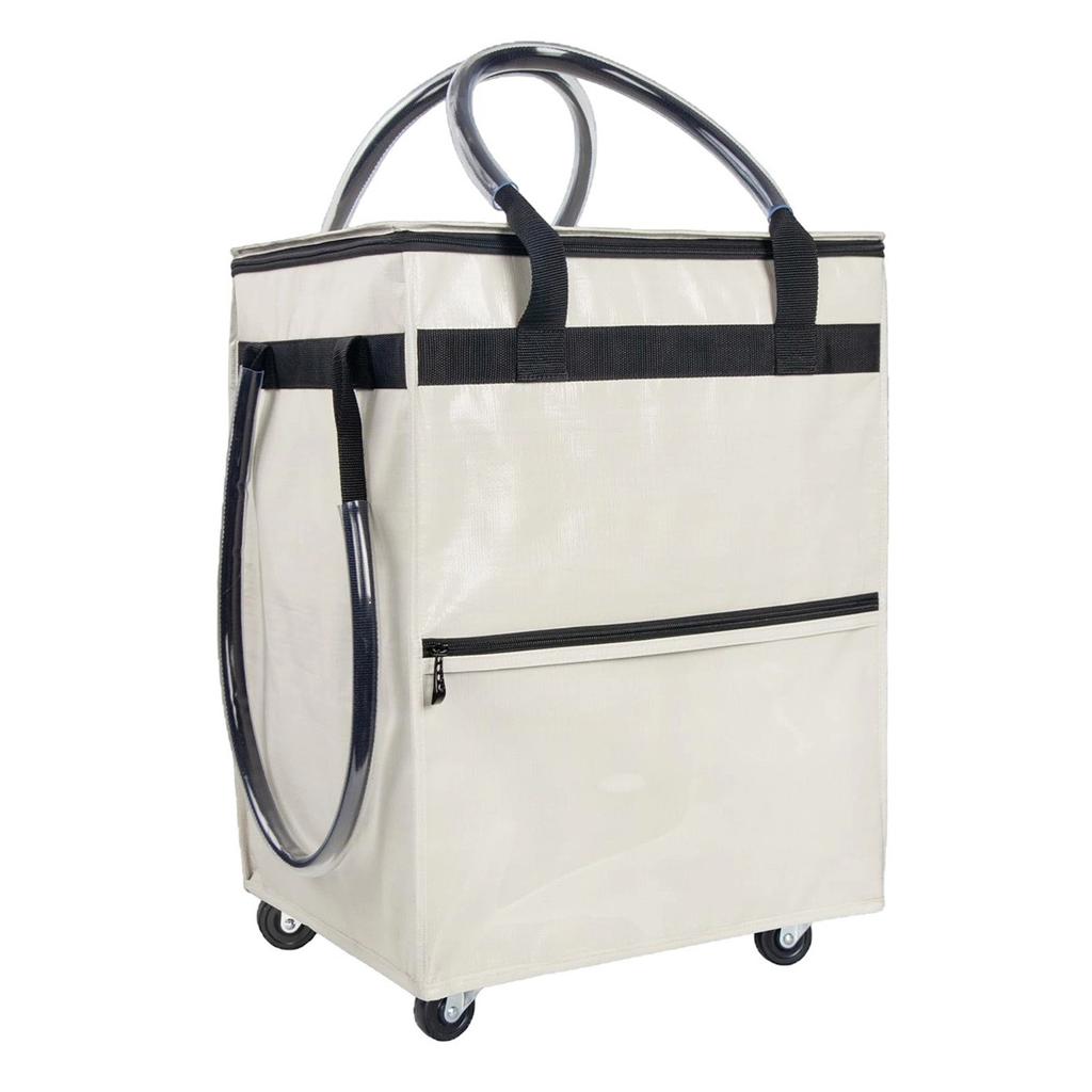 Reusable Grocery Bag On Wheels Water Proof Portable Shopping Rolling Bag Foldable Trolley Cart with Handle for Camping