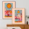 Sun Moon Fool Star Lovers Tarot Card Print Wall Art Canvas Painting Nordic Posters And Prints Boho Picture For Living Room Decor