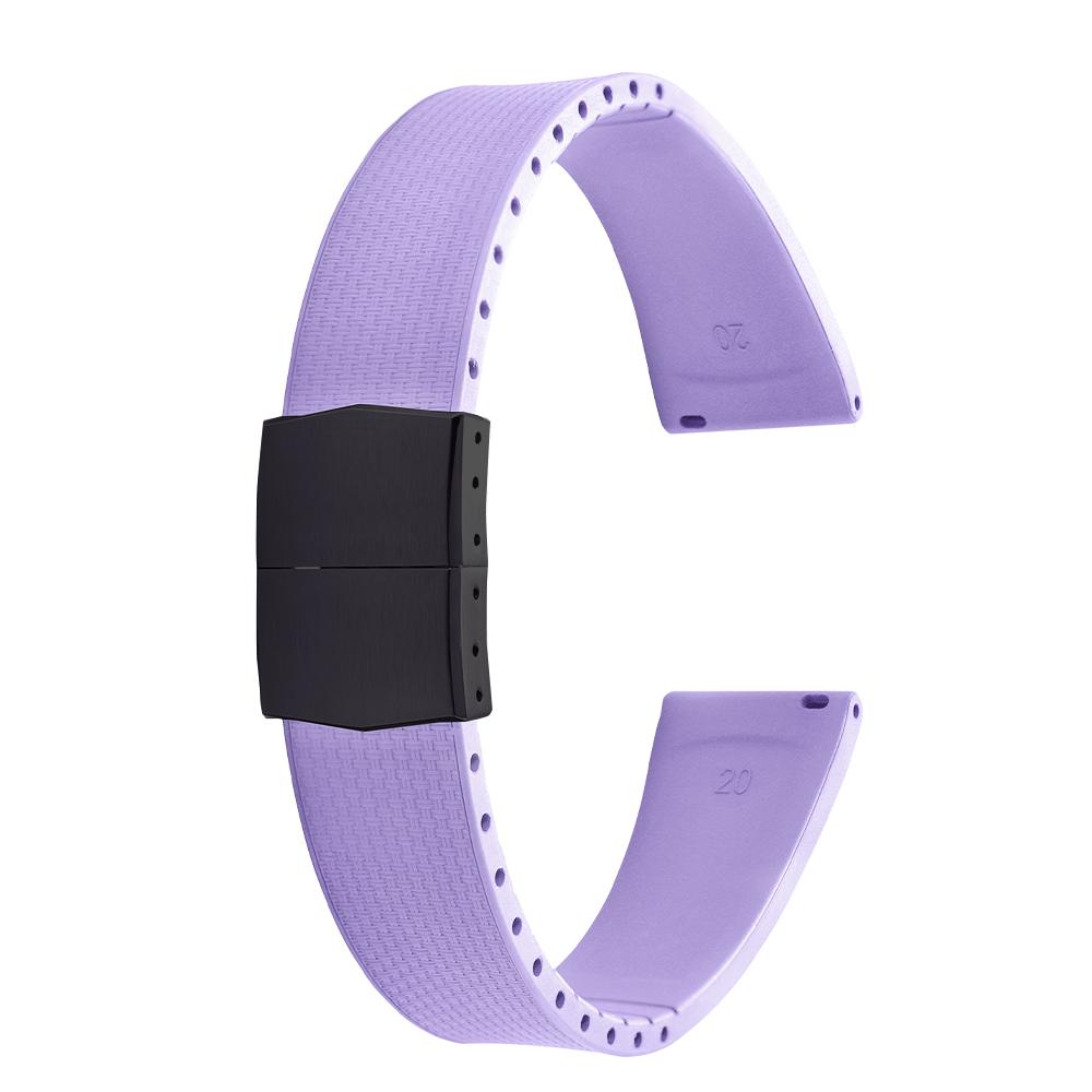 20 мм каучуковые ремешки Delugs CTS Fkm для часов с застежкой-бабочкой 4 цветов Уникальная текстура Быстросъемный ремешок для часов для брендовых часов