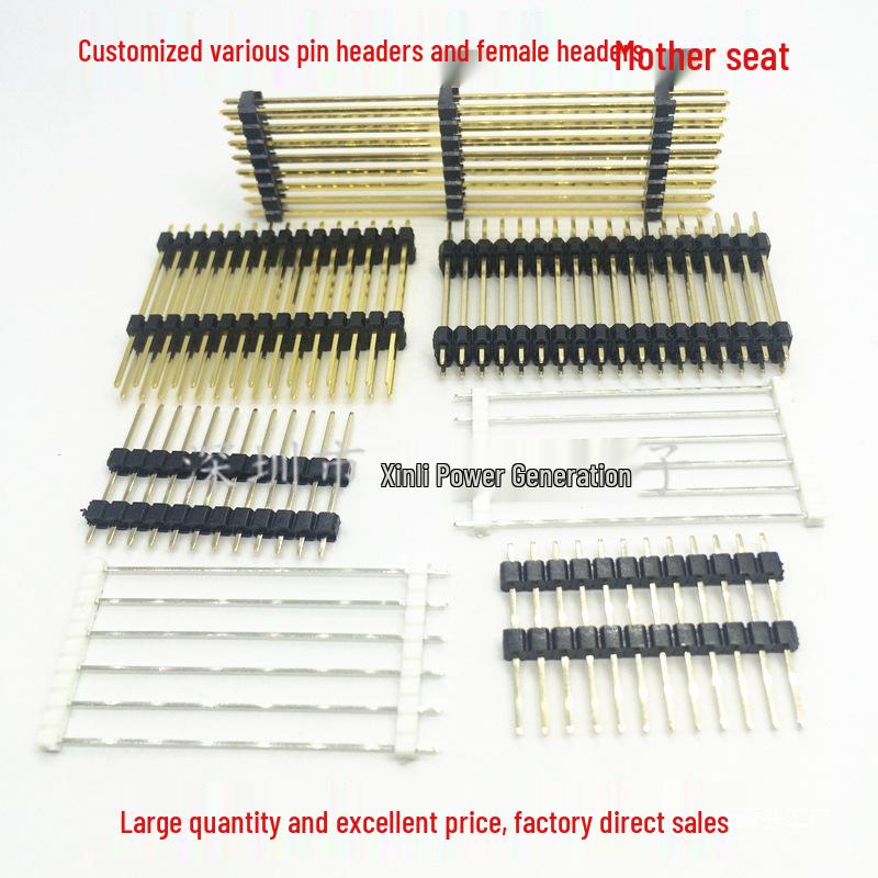 Разнообразные штыревые разъемы (Female Pin Headers): Однорядные/Двухрядные, SMT, Размеры 2.54/1.27/2.0/3.96/5.08 мм