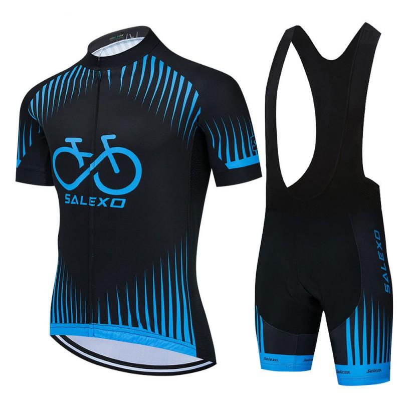 Mens Cycling Jersey Set Short Sleeve Bike Apparel Ride Breathable Performance Wear
