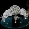 New Korean Style Super Fairy Bride Wedding Crown Headdress Handmade Crown Tiara Hair Accessories Main Wedding Accessories