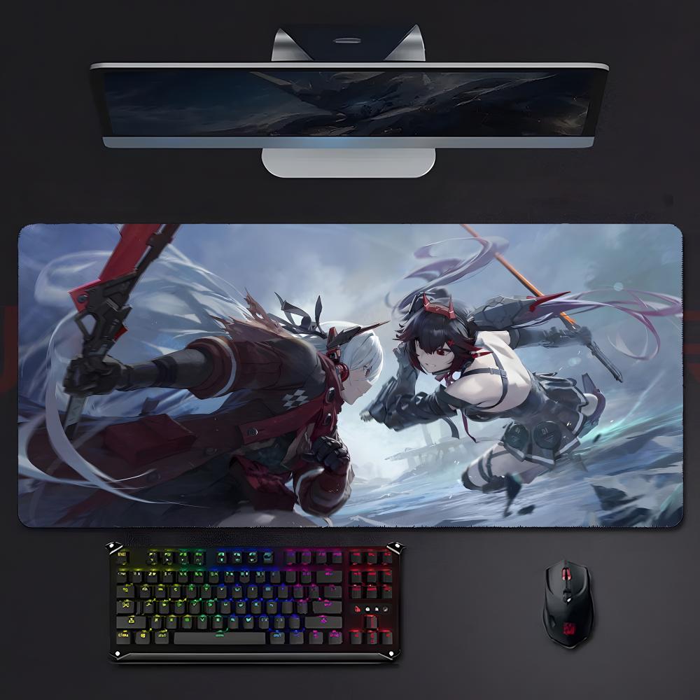 Cool Futuristic Game PPunishing Gray Raven Mouse Pad Large Gaming Mousepad With Stitched Edges Thickened Desk Mat Pc