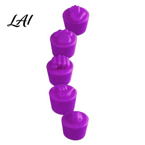 Pickleball Paddle Butt End Cover 5Pcs Silicone Racket Caps for Handles Soft
