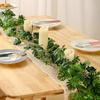 Имитация Зеленое Растение Черепаший Панцирь Лист Бамбуковой Пальмы Зеленая Лоза Американская Скатерть Праздничное Украшение Имитация