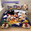 3pcs Disney Classic Characters Quilt Cover Set (1 Quilt Cover + 2 Pillowcases Without Pillow Core), High-Definition Printing for Home and Do