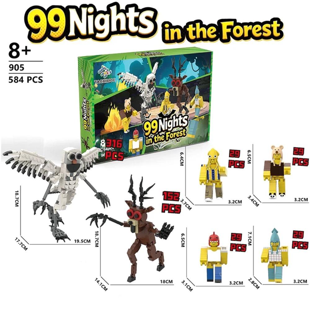 Новый набор «99 ночей в лесу», набор строительных блоков, игрушки, сборная модель, сова, олень, новинка, коллекция, кирпичики для детей, подарки на Рождество