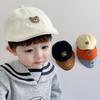 Cartoon Bear Baby Boy Girl Beret Cap Cute Breathable Soft Cotton Infant Peaked Hat Casual Travel Toddler Newsboys Hat Berets