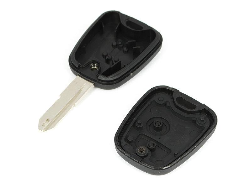 Peugeot 106 107 206 207 306 307 308 406 Partner Remote Key Fob Housing with Notched Blade