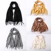 Lady Solid Shawls Pure Color Scarf Women Winter High Quality Wraps Fashion 1pc One Size Elegant Headband Shawls