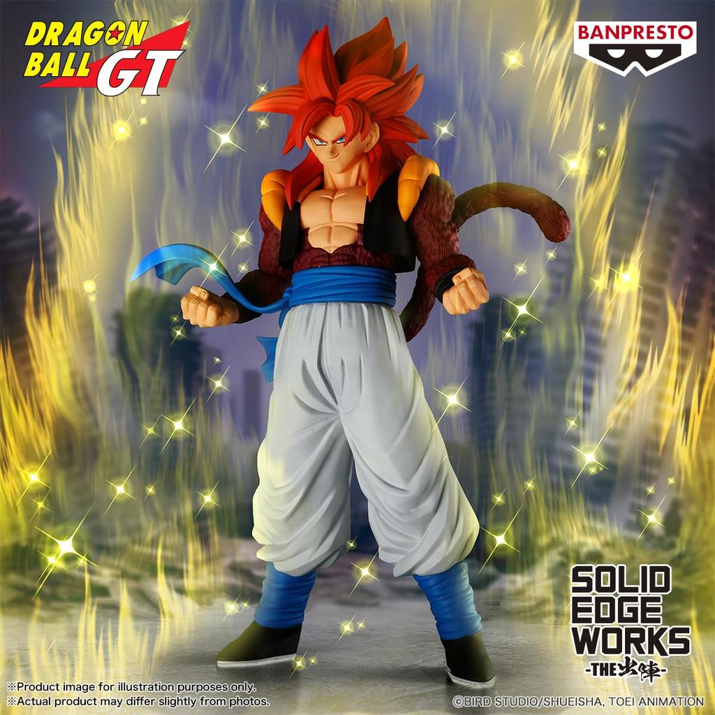 Banpresto Гогета Супер Сайян 4 Dragon Ball GT Solid Edge Works BP29756P Многоцветная Коллекционная Фигурка, Идеально для Фанатов Аниме