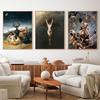 Witches Sabbath Francisco Goya Vintage Poster Antique Painting Wall Art Picture Devil Satan Canvas Print Halloween Decoration