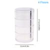 Transparent Storage Box Dust Proof And Waterproof Large Capacity Rotatable Jewelry Hairpin Jewelry Cosmetics Storage Box